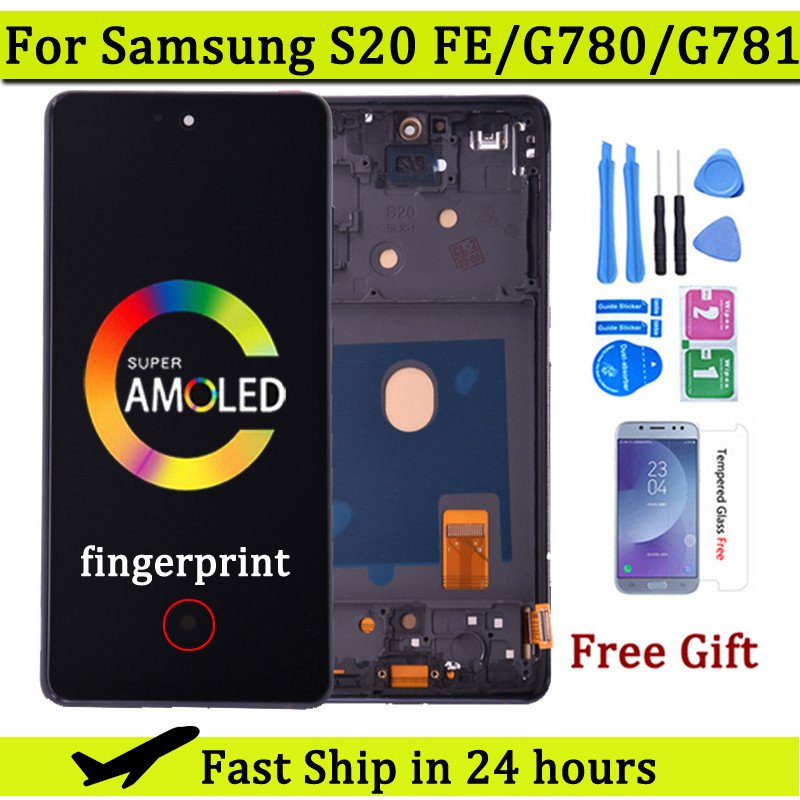 6.5'' Amoled For Samsung S20 Fe S20 Fan Edition Lcd Display Touch Digitizer Assembly For S20 Fe 5G