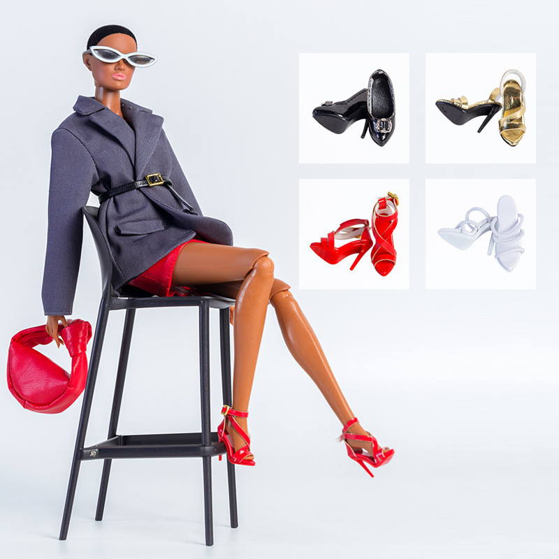 High end doll shoes / 30cm doll high heels boots / accessories for 1/6 BB Fr fashion doll /