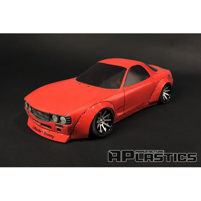 APLASTICS RC MAZDA RX7 FD BOSS CLEAR BODY (194/200MM)