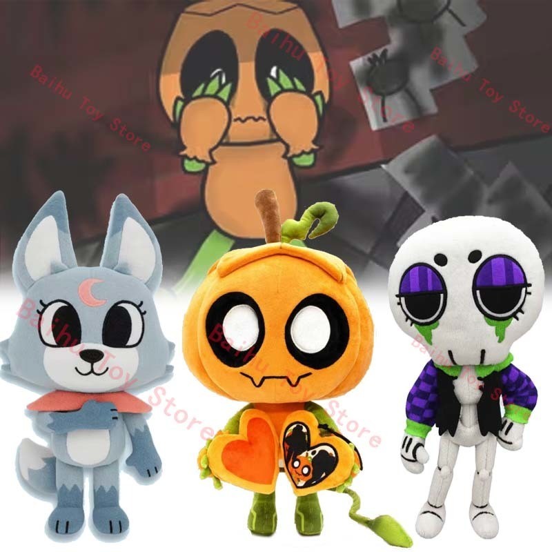 New Dandys World Gourdy Plush Dandys World Ribecca Eclipse Plushie Cute Cartoon Blot Stuffed Pillow