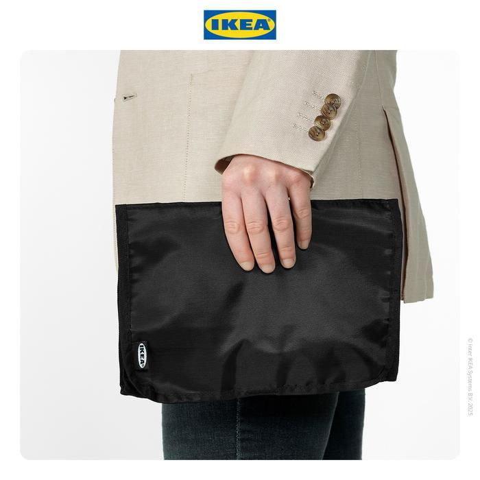 5ixg- Ikea Foderskopa Tas Pengatur Kabel Serbaguna Hitam Kain
