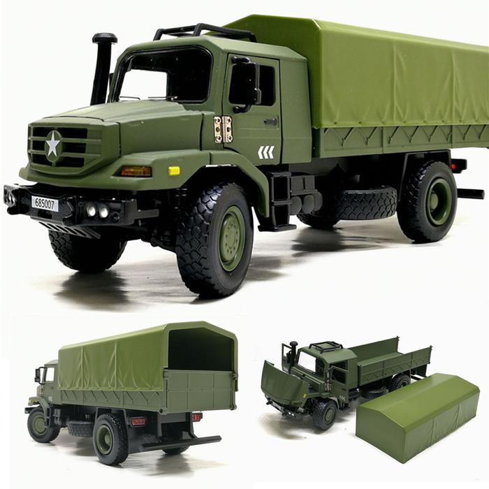 Ready Diecast Mobil Truck Military army alloy 1: