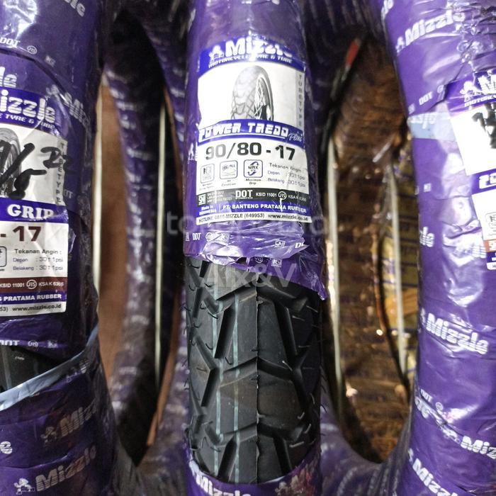 Ban Motor Ring 17 90/80-17 Power Tread Plus, Ban luar motor Mizzle