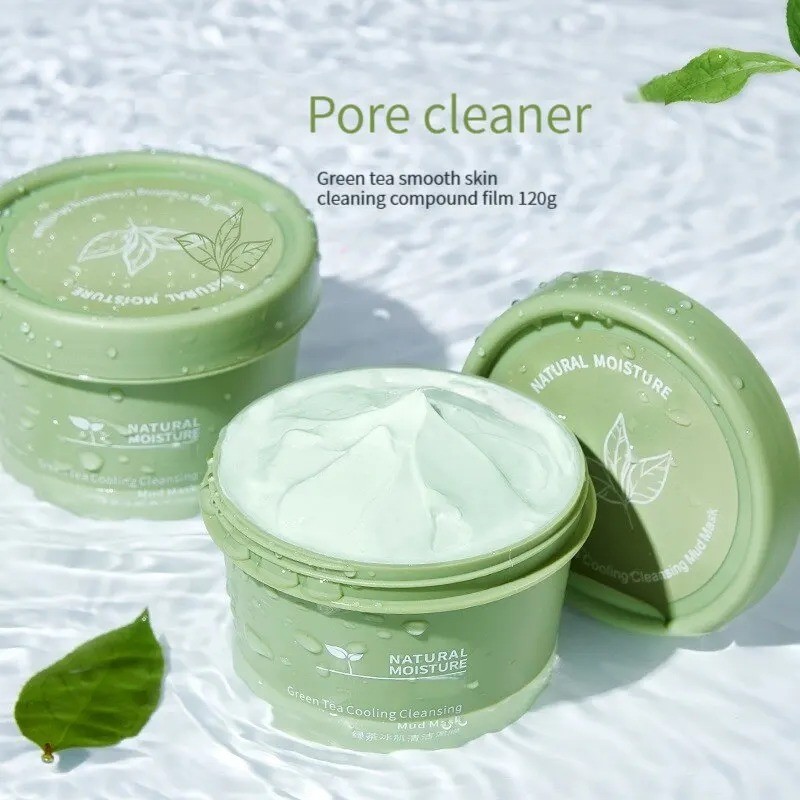 Green Tea Ice Mud Mask Cleansing Moisturizing Oil Control Blackhead Removal Cleansing Mud Mask
