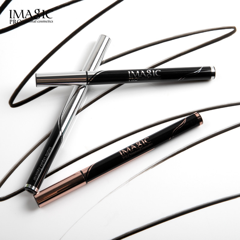 IMAGIC 2020 Newest Dry Fast Eyes Makeup Pencil Wholesale Waterproof Black Liquid Eyeliner Matte And 