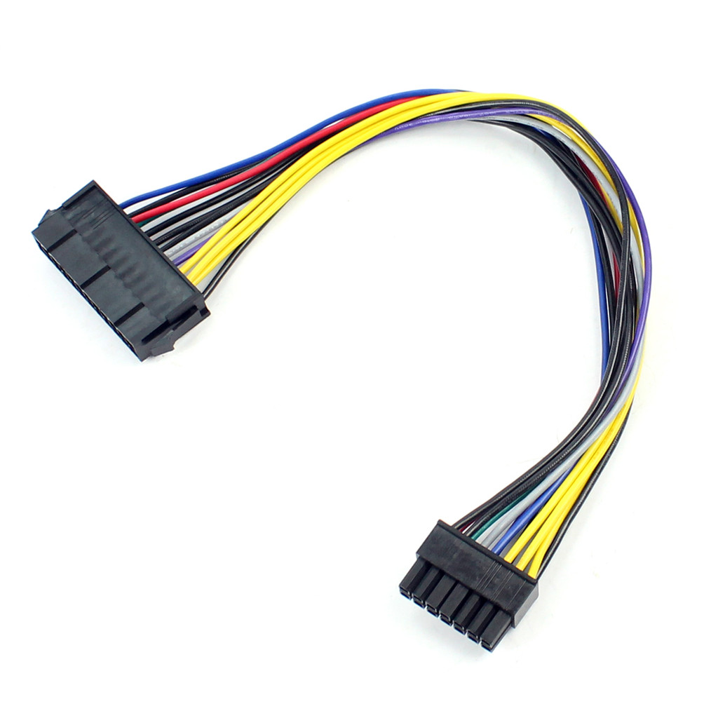 24Pin 24P to 14Pin ATX Power Supply Cord Adapter cable for Lenovo IBM Dell H81 B75 A75 PC Desktop Mo