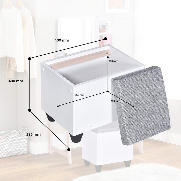 Offo Living - Meja Rias Faren 04 - Meja Rias Estetik Dengan Kursi