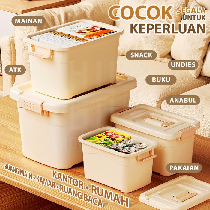 HUGO Kontainer Box Storage Organizer Box Tempat Penyimpanan Besar Jumbo Multifungsi Kontainer