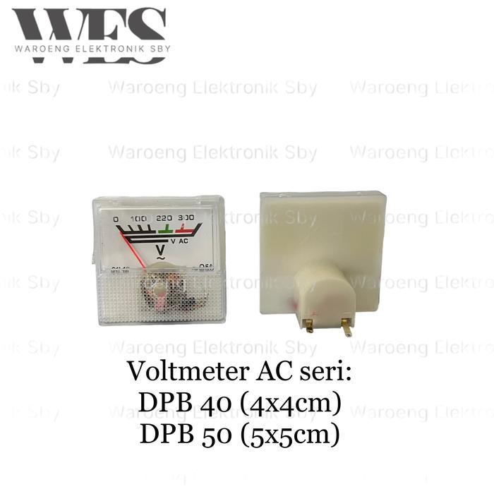 VOLTMETER ANALOG AC DPB-40 DPB-50 VOLTMETER KECIL VOLTMETER BESAR