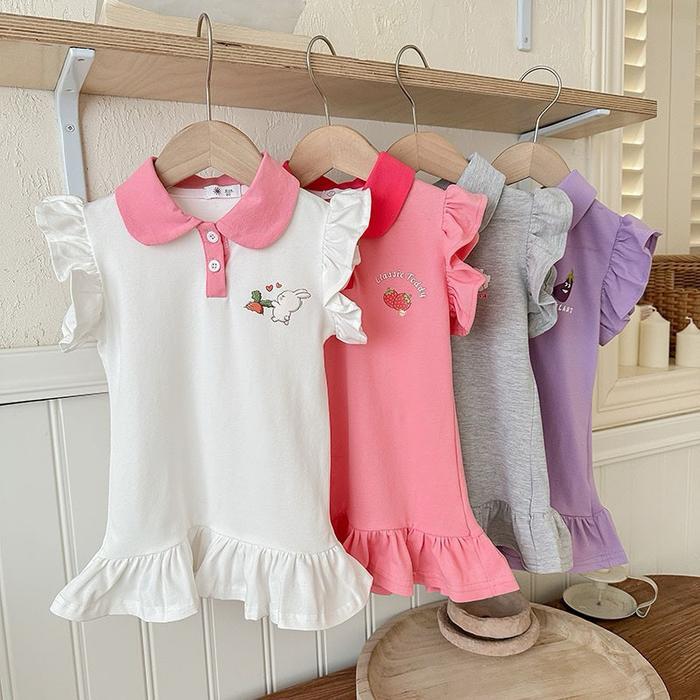 Discount - Domi Polo Dress Polo Dress Anak Perempuan Dress Import Anak Perempuan