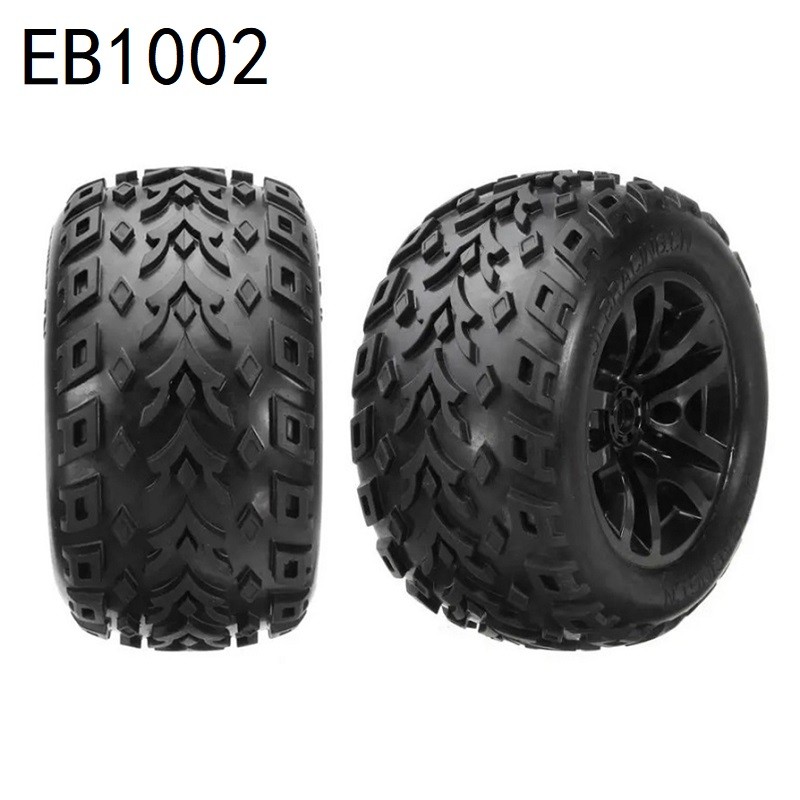 2Pcs 141Mm Tire Wheel Tyre Eb1002 For Jlb Racing Cheetah 11101 21101 J3 Speed 1/10 Rc Car Upgrade