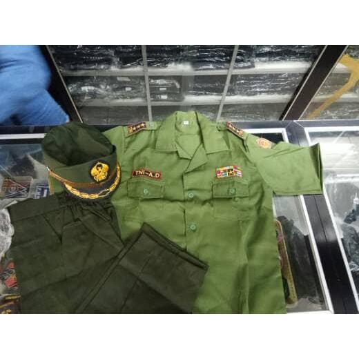Baju Anak Pdh Tni Ad Seragam Anak Tni Ad Stelan Tni Ad Anak