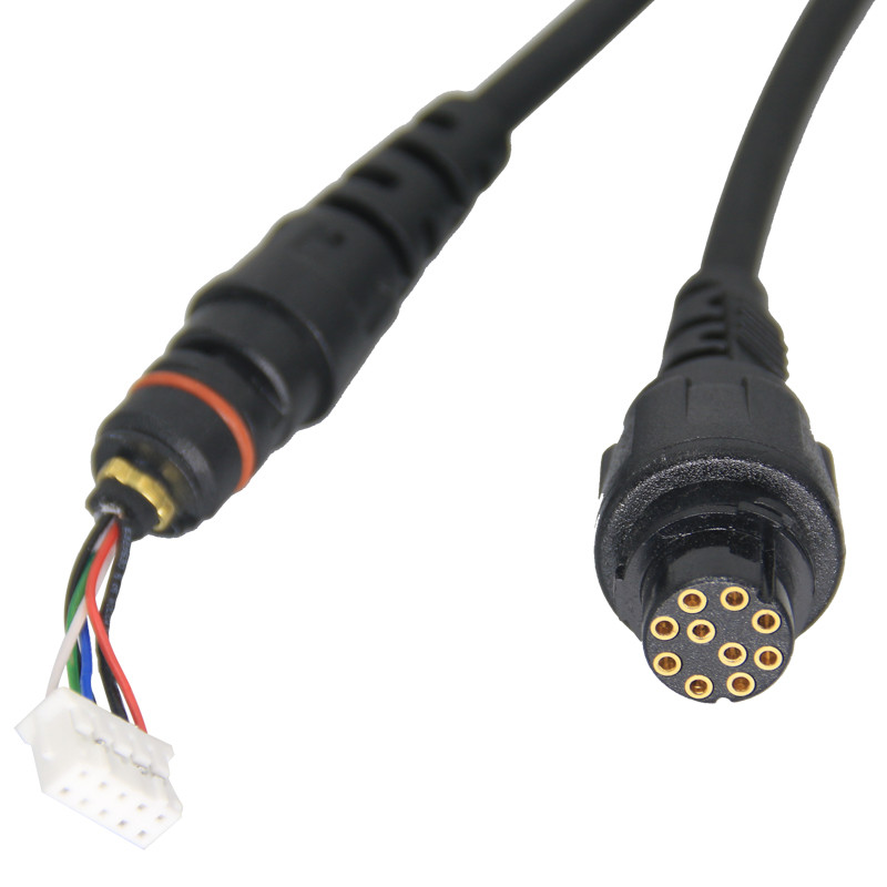 DIY Spare Cable 10 Pin Aviation Connector For SM16A1 Speaker For Hytera MD780 / G MD782 RD982MD680