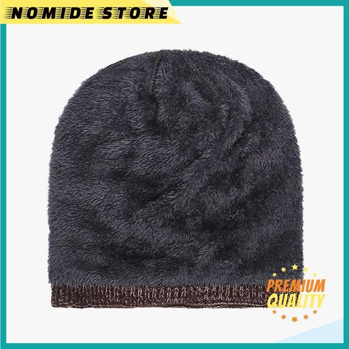h2e3- Topi Kupluk Beanie Hswboy Kupluk Wool Winter Kupluk Rajut Pria Wanita