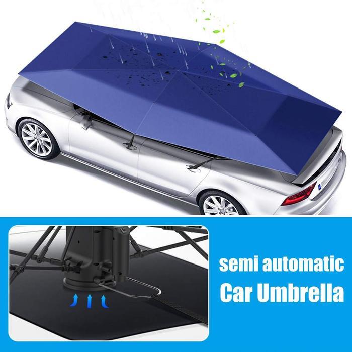 zzse- Car Umbrella Uv Semi Automatic Tenda Cover Tenda Payung Anti Panas Atap Mobil