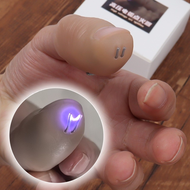 High Voltage Arc Igniter Magic Tricks Fire Appearing From Thumb Tips Magician Stage Street Illusions