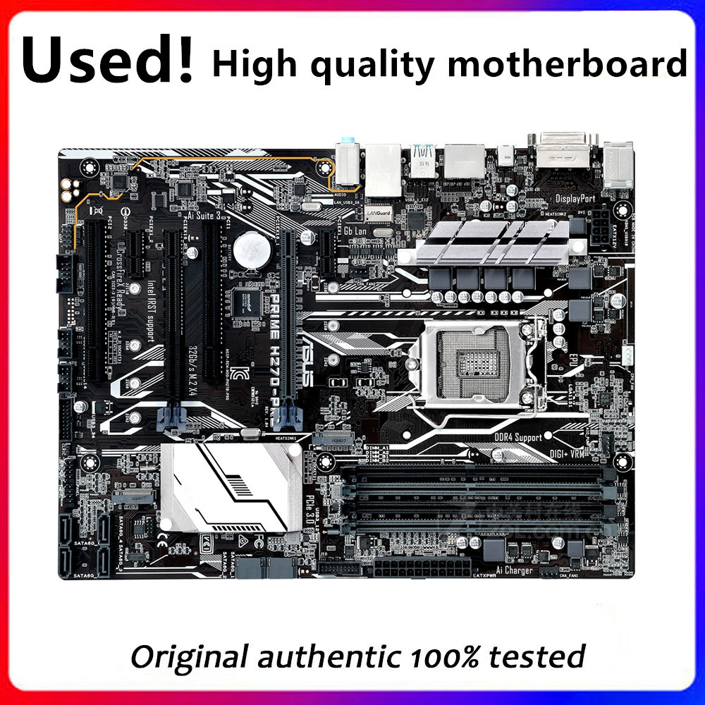For PRIME H270-PRO Original Used Desktop Intel H270 H270M DDR4 Motherboard LGA 1151 i7/i5/i3 USB3.0 