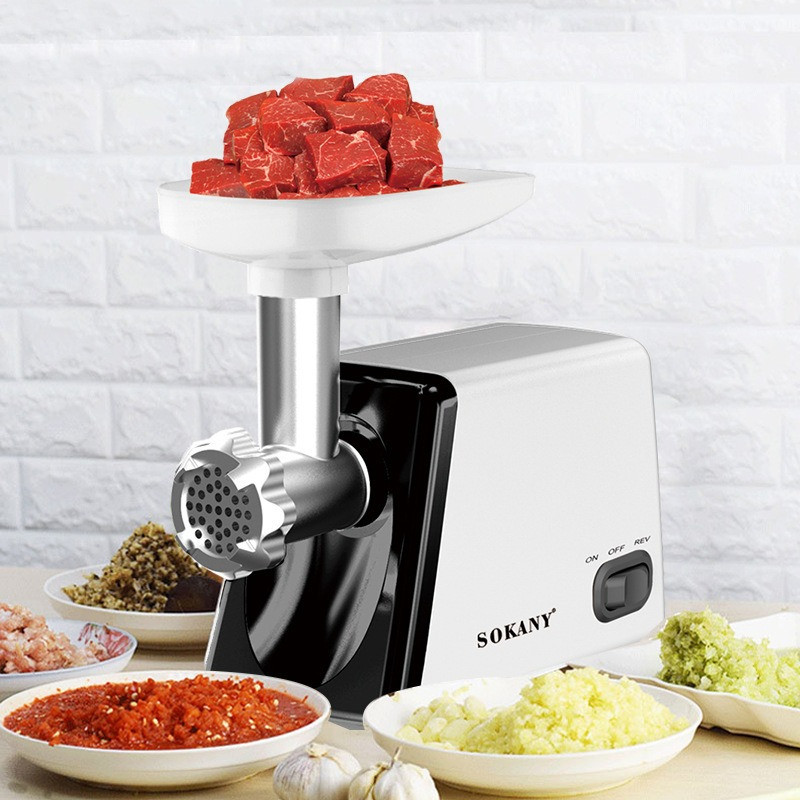 Small Electric Meat Grinder, Multi-Function Household Grinder, Detachable Parts Meat Processor,