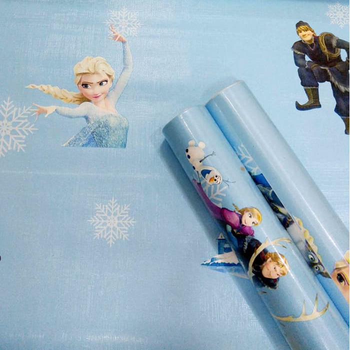 Wallpaper Stiker Dinding Tembok Karakter FROZEN Walpaper Sticker Kamar Tidur Anak Dekorasi Rumah