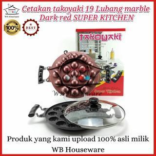 Cetakan Teflon / Cetakan 19 Lubang / TAKOYAKI SUPER KITCHEN 100% ORIGINAL / Takoyaki Maker