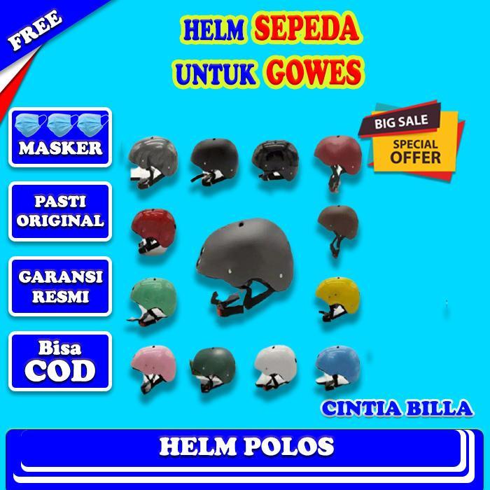 Helm Sepeda Dewasa Helm Batok Helm Gowes Perlengkapan Bersepeda DS013