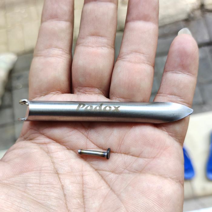 ikkw- Padox Flopper L Shaft Speargun 8Mm Barb +Pin Stainless Sirip Besi Tembak Ikan
