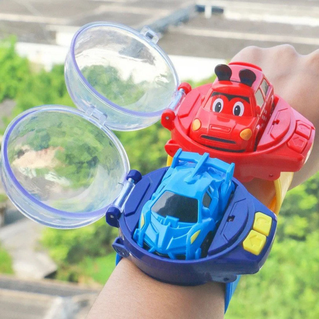 2024 New Mini Remote Control Car Watch Toy, 2.4 GHz Cartoon Remote Control Watch Racing Car, USB