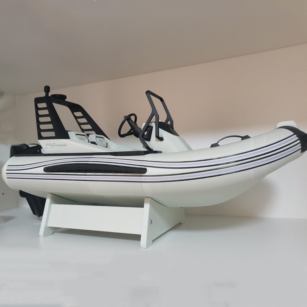 Rc Boat 53.5Cm Jet Propulsion Remote Controlled Ships Full Body 3D Printing Rc Schiffe Kit Ship Toy