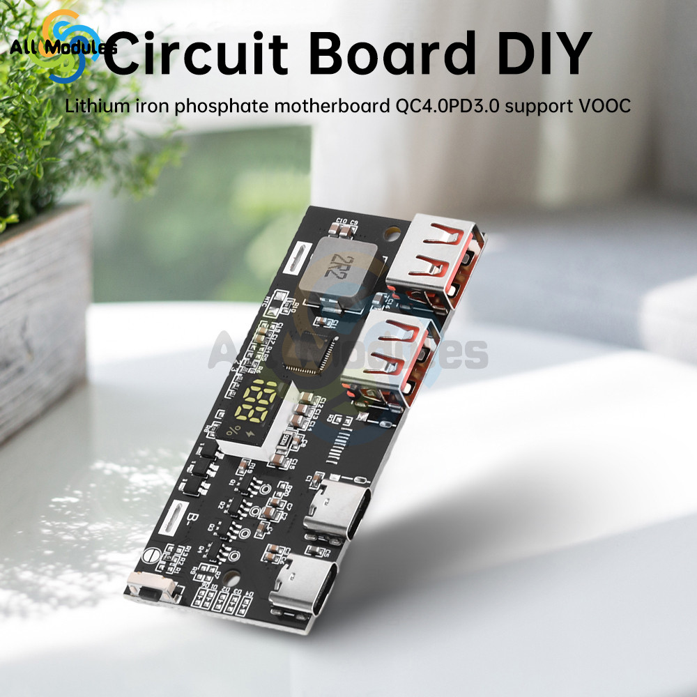 22.5W Power Bank Module Fast Charging Diy Circuit Board For 3.2V Lfp Battery Support Qc4.0 Pd3.0