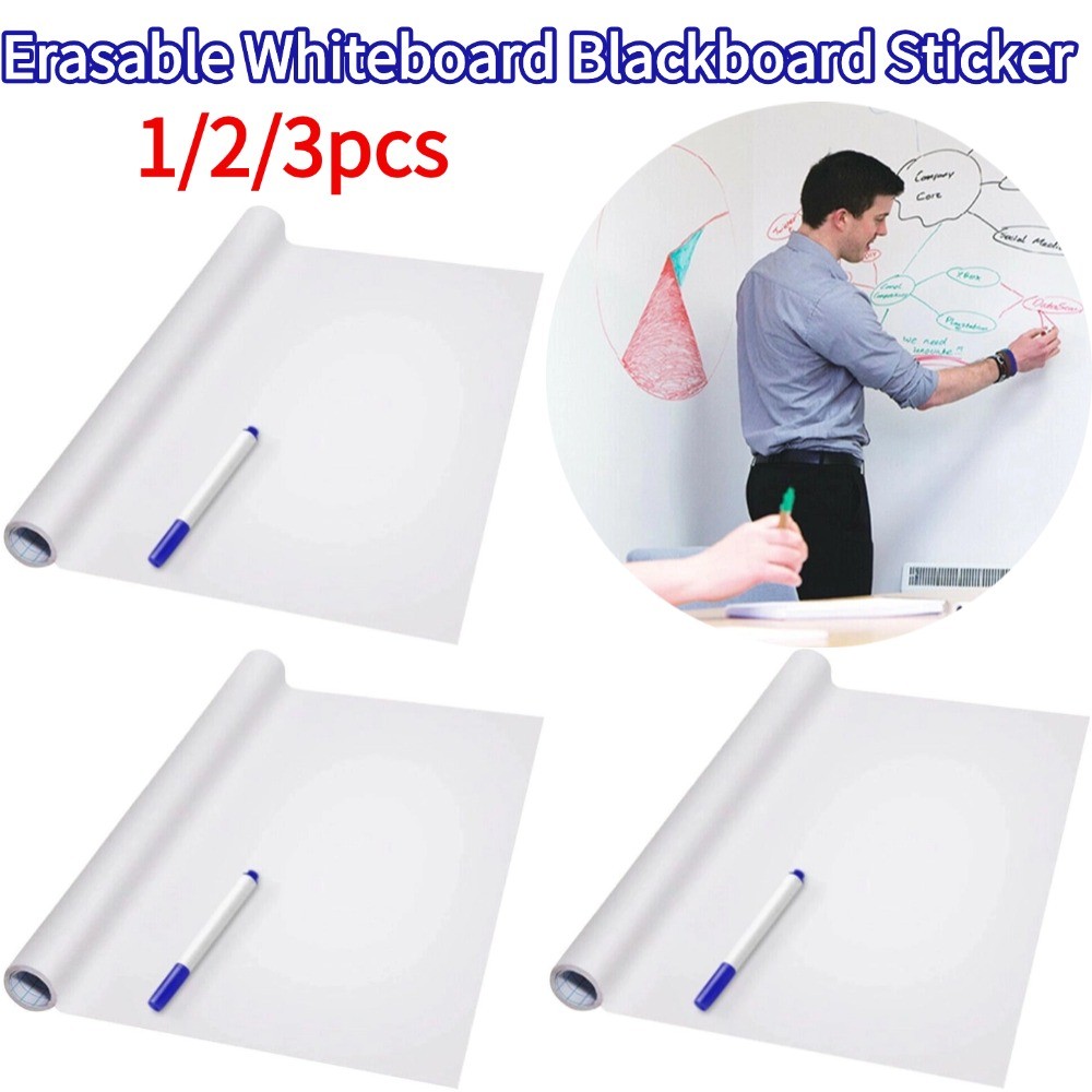 Erasable Whiteboard Blackboard Sticker Pvc Teaching Wall Adhesive Blackboard Whiteboard Graffiti