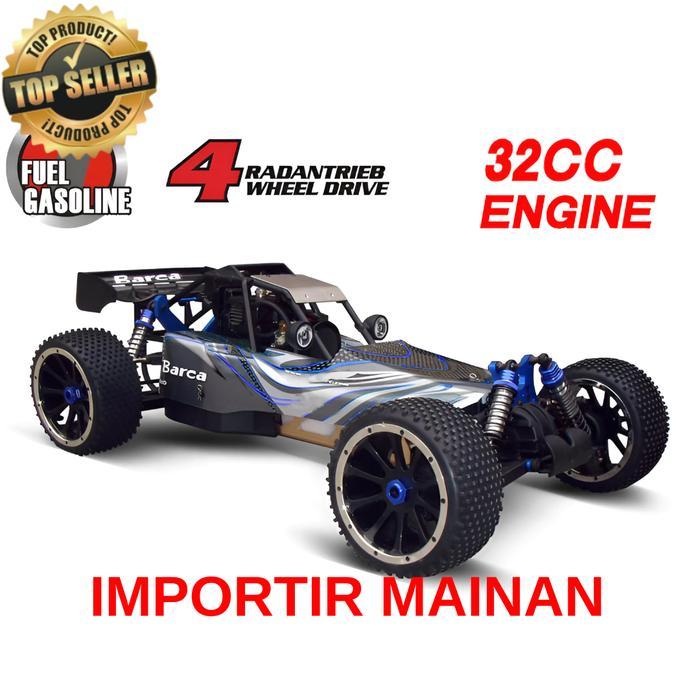rc car buggy gasoline pakai bensin HSP Bajer 94054S engine 32CC 2TAK skala 1:5