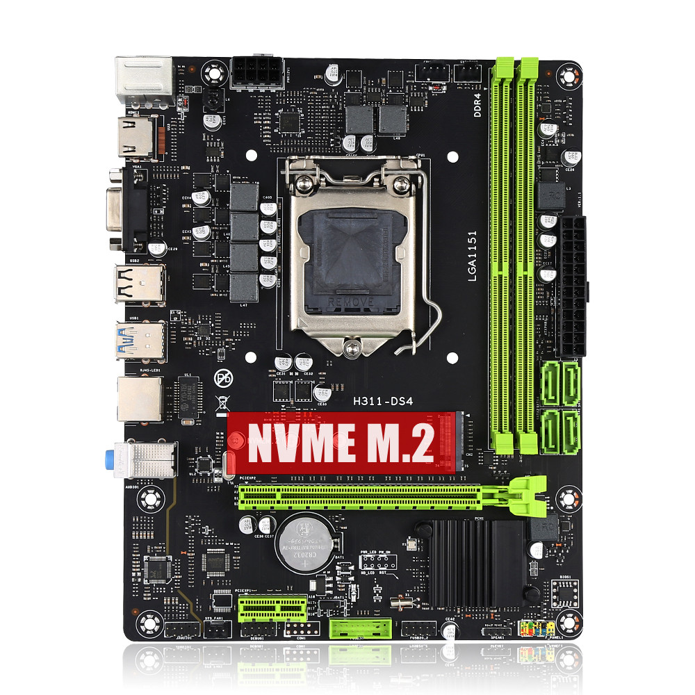 Kllisre H310 PC Motherboard LGA 1151 Support DDR4 Ram NVME M.2 SATA3.0 USB3.0 Desktop H310M