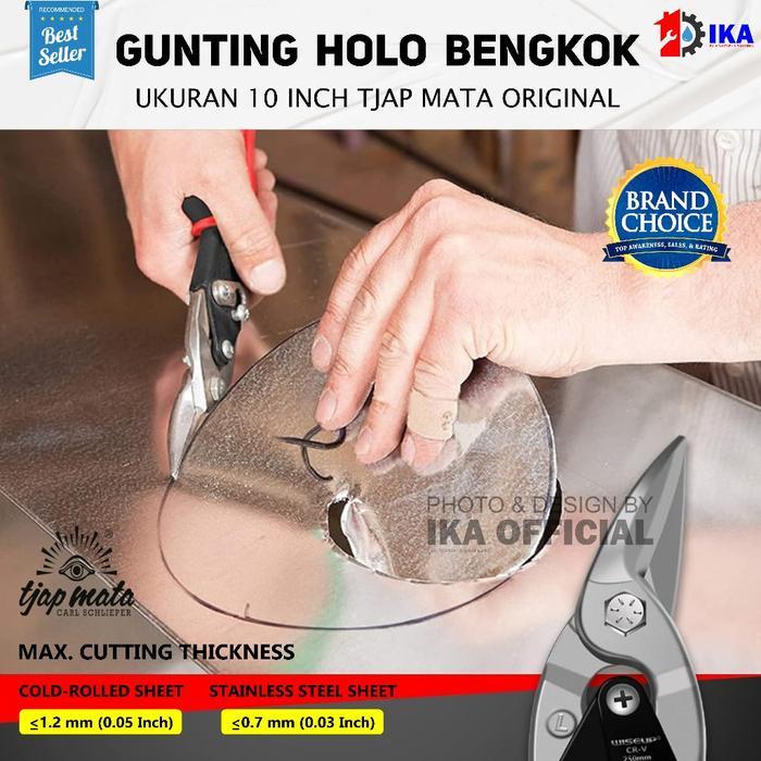 TJAP MATA GUNTING BAJA RINGAN 10 INCH HOLO HOLLOW SENG / GUNTING BAJA RINGAN BENGKOK / GUNTING