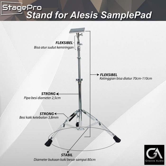 STAGEPRO STAND DRUM PAD PERCUSSION FOR ALESIS