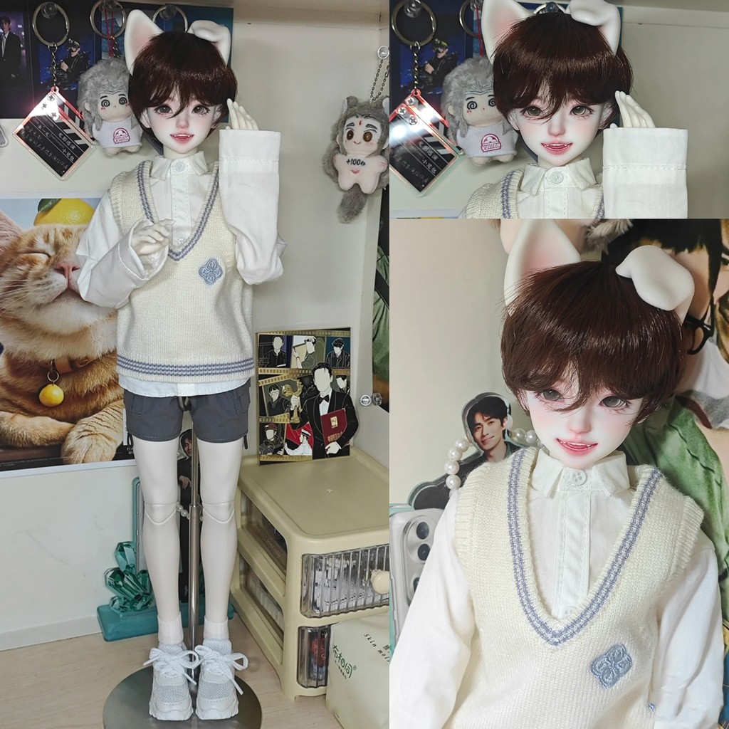 BJD 1/4 kuailexiaogou happy puppy male dolldoll resin toy model