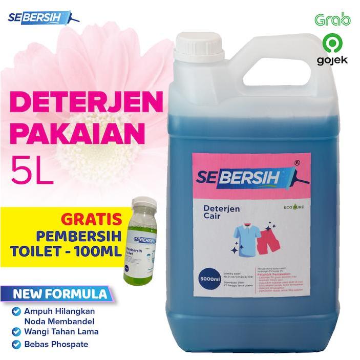 [Voucher] Deterjen Cair SEBERSIH 5 Liter For Laundry & Home Use - GOJEK
