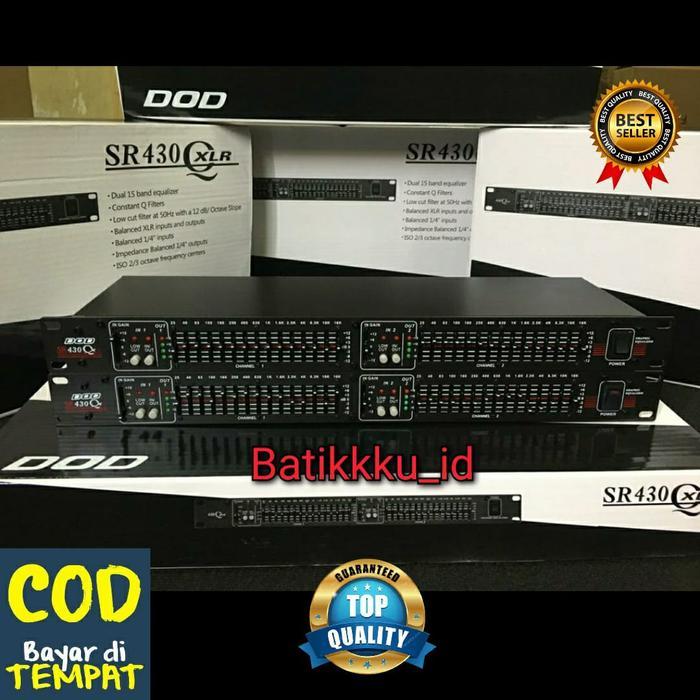 [Top Quality ] Equalizer Dod Sr 430 Sr430 Xlr 2 X 15 Channel Equaliser Dod Sr 430 Siap Kirim