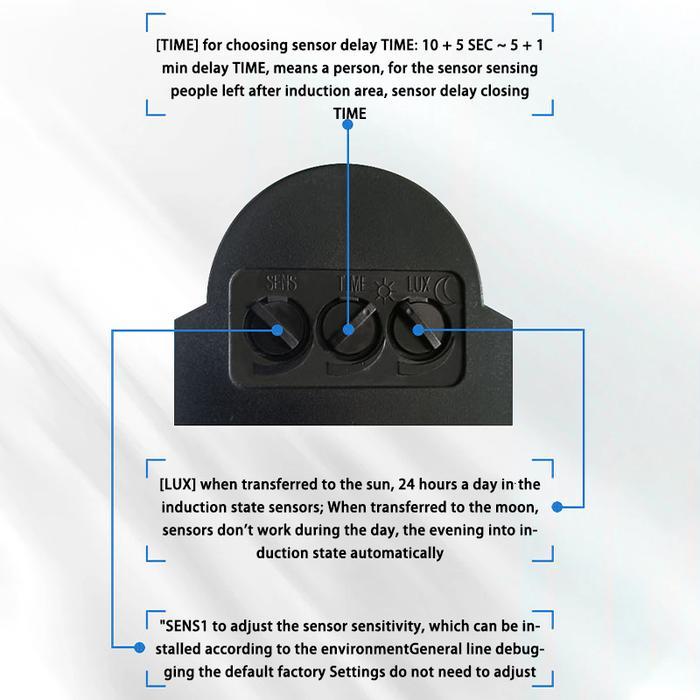 AC110-240VSENSOR GERAK INFRAMERAH-SAKLAR OTOMATIS SENSOR CAHAYA-SAKLAR LAMPU OTOMATIS SENSOR GERAK