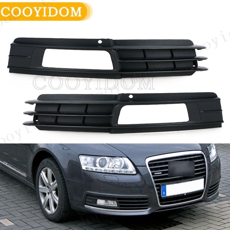 Car fog Lights Cover For Audi A6 C6 Sedan Avant 2008 2009 2010 2011 Lower Bumper Grill FogLight Lamp