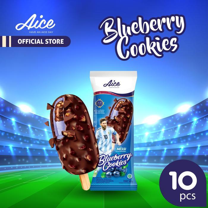 Aice Ice Cream Blueberry Cookies 65g isi 10pcs