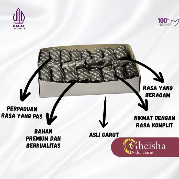 0slt- Dodol Geisha Khas Garut Kualitas Premium Rasa Ketan Hitam Halal