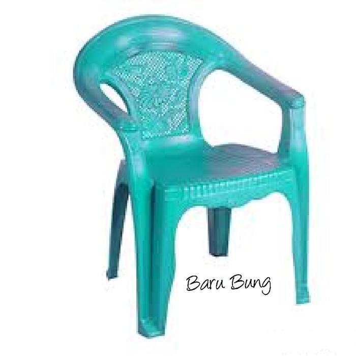 Bangku Napolly / Kursi Plastik Sender Tangan Motif Bunga Napolly 552