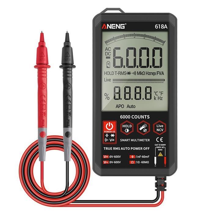 (New) ANENG 618A Digital Multimeter Professional Smart Touch DC