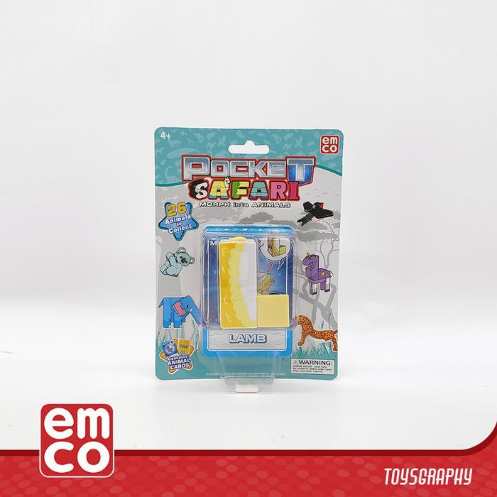 Terbaru - Emco Pocket Safari LAMB Letter L Morphers Transformers Robot Animal