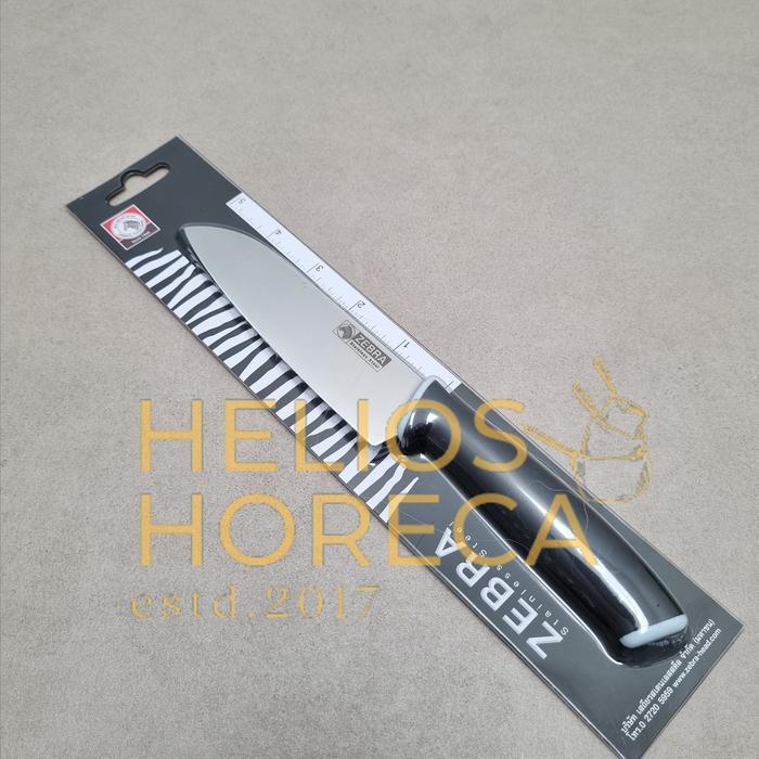 Zebra Smart Santoku Knife Pisau Dapur Stainless Steel Kitchenware