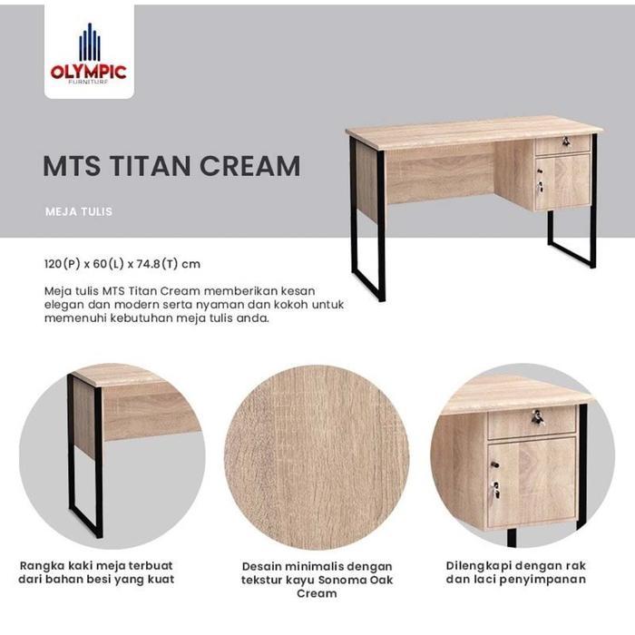 Meja Tulis Kerja Belajar Simple Sederhana Kaki Besi Mts Luar Bandung