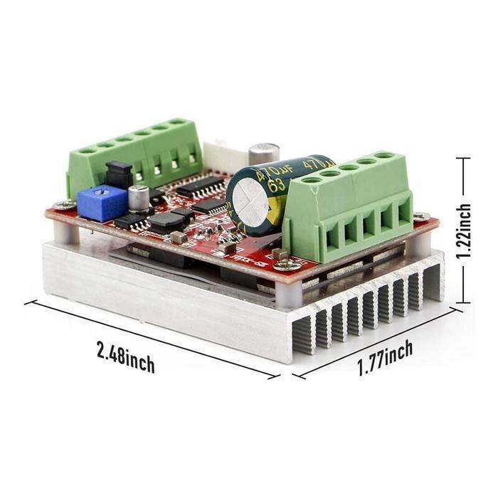 DRIVER BLDC MOTOR BRUSHLESS 6V-60V 400W PWM CONTROLLER DC