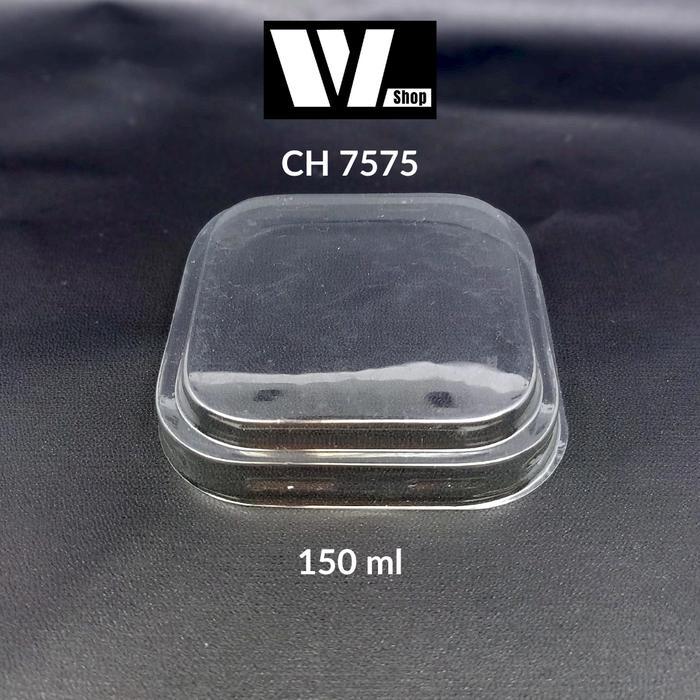 ReadySelalu- [50Pcs] Ch-7575 Gelas Puding 150Ml / Ch7575 Jelly Cup 150 Ml / Puding Cup Kotak Akrilik