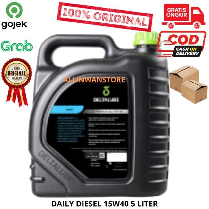 OLI DELTALUBE 757 PREMIUM DIESEL SAE 15W40 API CI-4 (UNTUK DIESEL) 5L (5 Liter) Car Engine Mesin