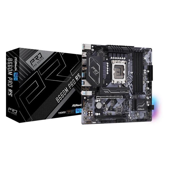 ASROCK B660M Pro RS Intel B660 LGA 1700 Micro ATX Motherboard